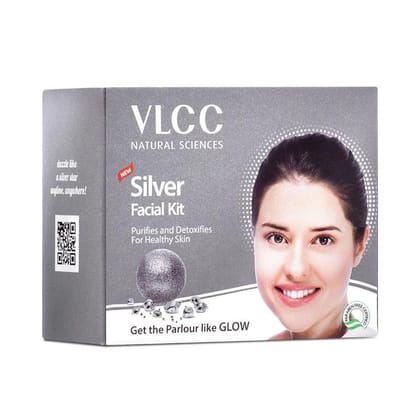 VLCC Natural Sciences Silver Facial Kit Purifies and Detoxifies for Healthy Skin (60gm) VLCC Natural Sciences Silver Facial Kit Purifies and Detoxifies for Healthy Skin (60gm)