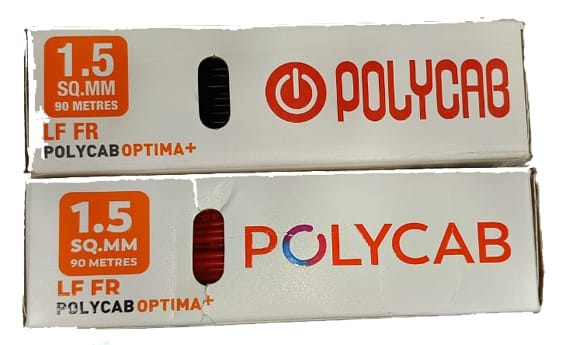 POLYCAB 1.5MM FLAME RETARDENT LEAD FREE 90MTR LENGTH COPPER CABLE OPTIMA+ (100% ORIGINAL)