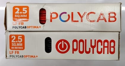 POLYCAB 2.5MM FLAME RETARDENT LEAD FREE 90MTR LENGTH COPPER CABLE OPTIMA+ (100% ORIGINAL)