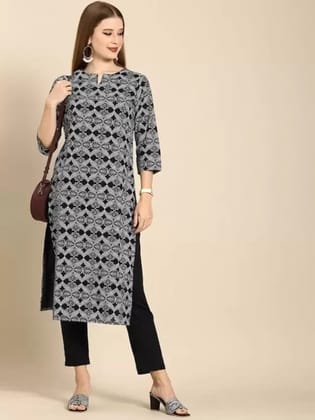 PALANI-HUB Women Viscose Rayon Kurta and Trousers Set-Black