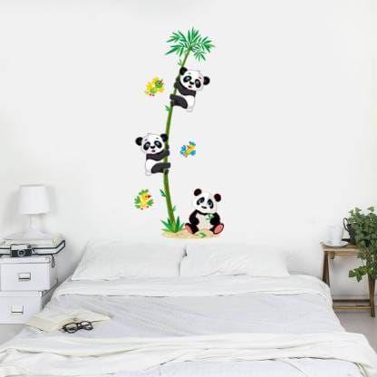 3 baby pandas wall sticker