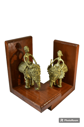 Jharcraft Bookend (man sitting on elephant) DK00562