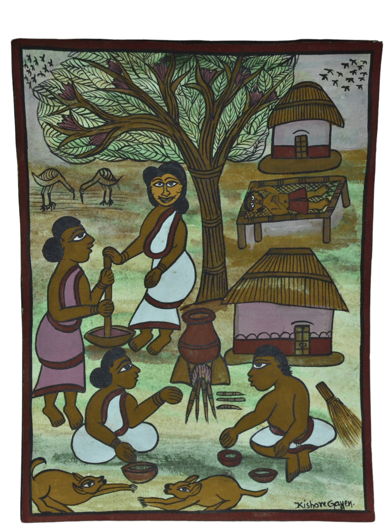 Jharcraft Paithkar Painting Natural Colour (PG00049)