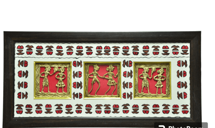 Jharcraft Sohrai Painting 2 Fig Frame (DK00679)