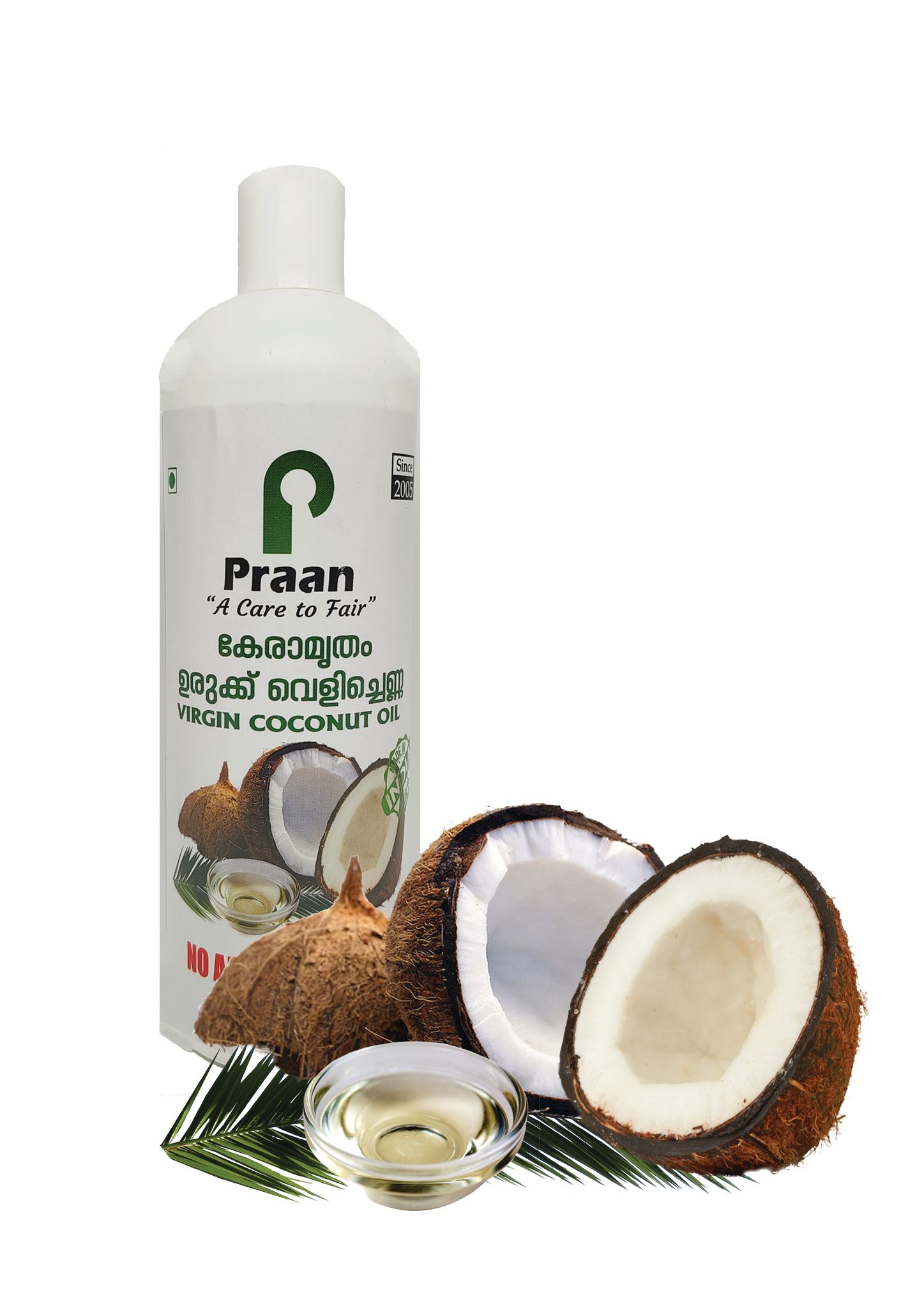 Praan Virgin Coconut Oil Hot Pressed | 500 ml