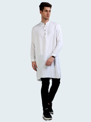 Frost White Mens Long Kurta Frost White Mens Long Kurta