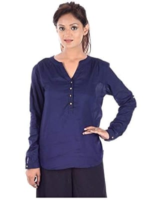 Womens Rayon Western Medium Top (Blue, XXXL) PID32126 Womens Rayon Western Medium Top (Blue, XXXL) PID32126