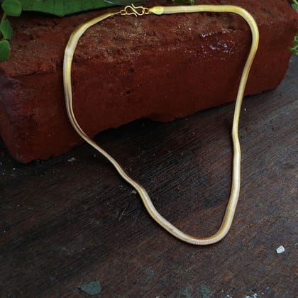 Lucky Jewellery Designer Gold Plated Snake Chain Necklace for Men & Women (150-A3C-684-G22)