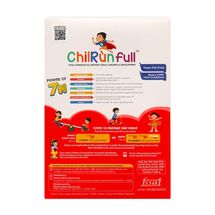 ChilRun Full 2+, Health and Nutrition Drink, Vanilla, 400g, Box. Total Nutrition For Children’s Growth, Supports Weight & Height Gain, Immune Function & Brain Development. ChilRun Full 2+, Health and Nutrition Drink, Vanilla, 400g, Box. Total Nutrition For Children’s Growth, Supports Weight & Height Gain, Immune Function & Brain Development.