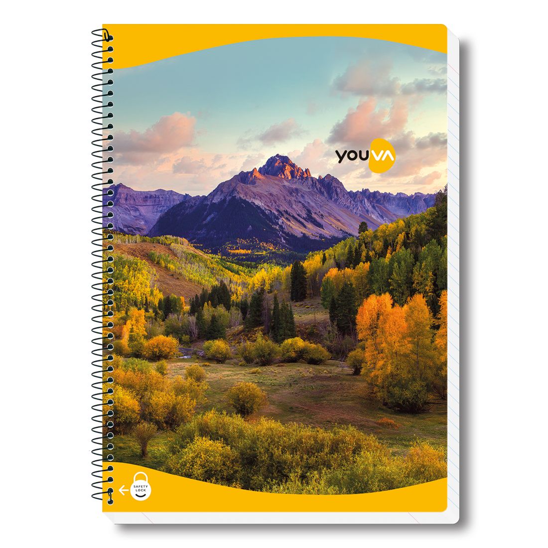 Navneet Youva | Spiral Long Book for students and executives | Spiral Bound with safety lock | A4 size - 21 x 29.7 cm | Unruled / No lines | 300 Pages