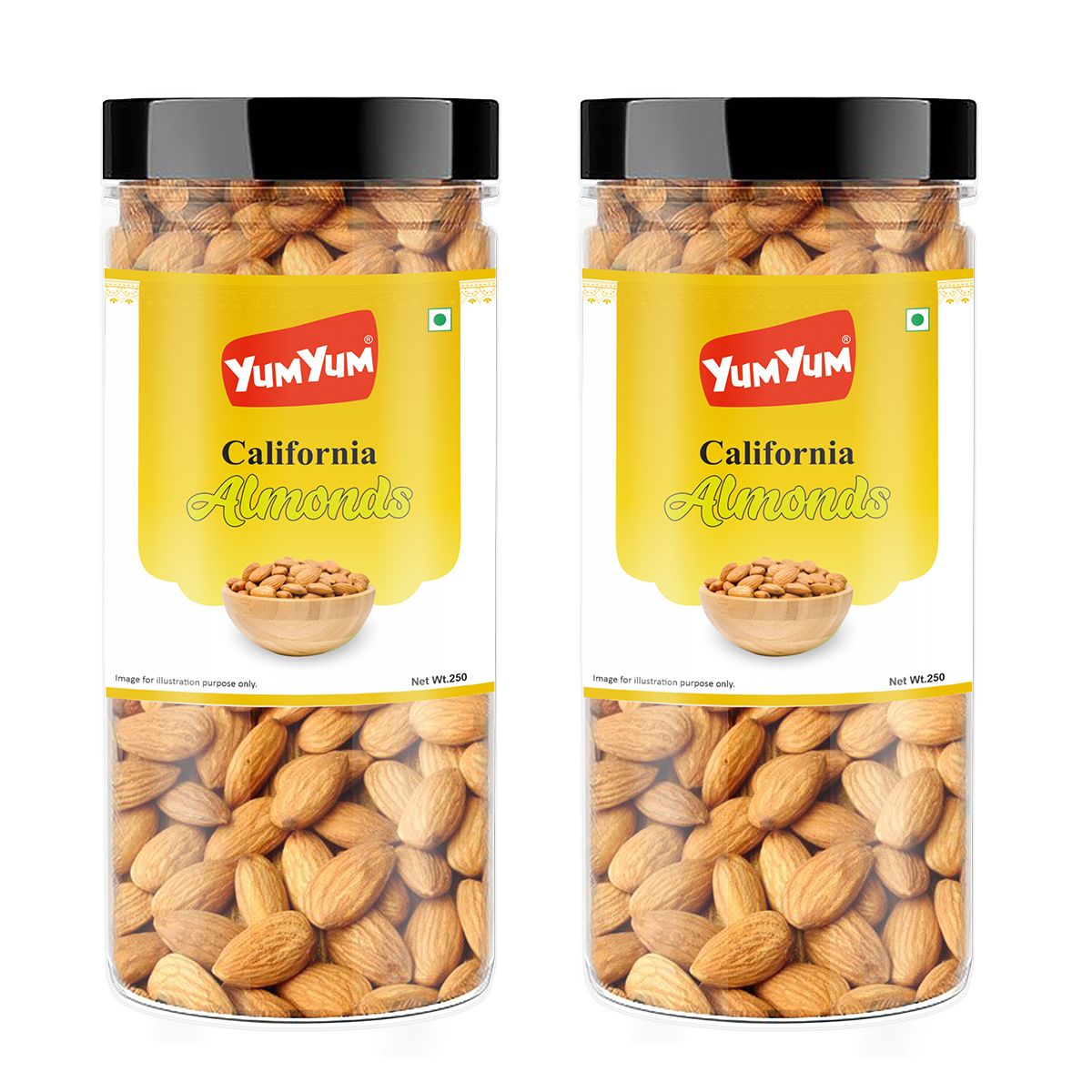 Yum Yum California Almonds 500g (2 x 250g)