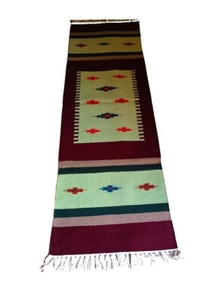 Jodhpur Rug's Handmade Cotton Soft Multi-Purpose Floor Rug, for Bedroom Living Room Kitchen Bedside Runner 2x6 Feet yellow