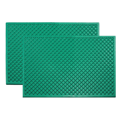 ALP EPDM Rubber Green Door Mats, Pack of 2 ALP EPDM Rubber Green Door Mats, Pack of 2