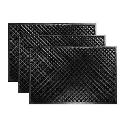 ALP EPDM Rubber Black Door Mats, Pack of 3 ALP EPDM Rubber Black Door Mats, Pack of 3