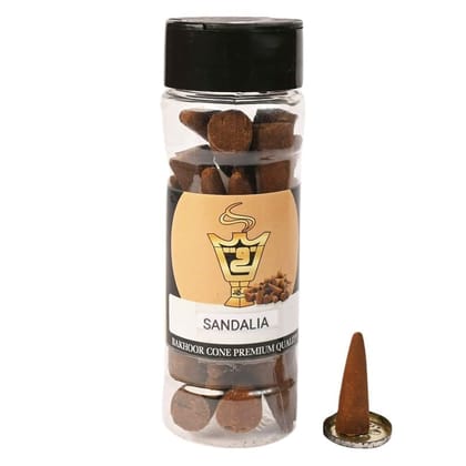 alNaqiSANDALIA cones-50 gm |Incense Cones| Organic Incense Cones| 100% Natural and Charcoal Free Cones for Room |(20 conesin a Pack) Floral Fragrance alNaqiSANDALIA cones-50 gm |Incense Cones| Organic Incense Cones| 100% Natural and Charcoal Free Cones for Room |(20 conesin a Pack) Floral Fragrance
