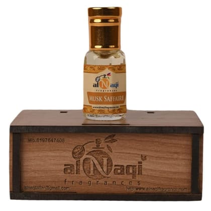 alNaqi MUSK SAFFIRE attar-6ml | For Men And Women | Pack Of 1 | Original & 24 Hours Long Lasting Fragrance | Most Wanted Arabian Aroma | (unisex) |
