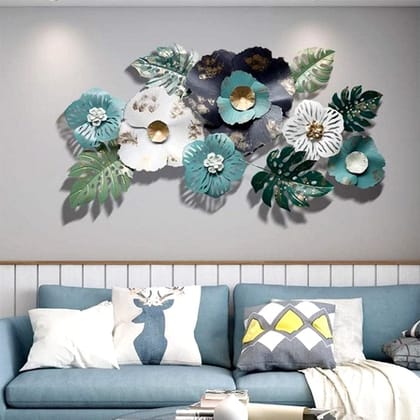 MN Creation Multicolor Decorative Metal Wall Art Decor Wall Sculpture Wall Hanging For Living Room Bedroom Office Hallway Decoration (Size:48X28 Inches).