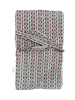 NIRJHARI Crafts Handmade Tote Bag (Red & Green)