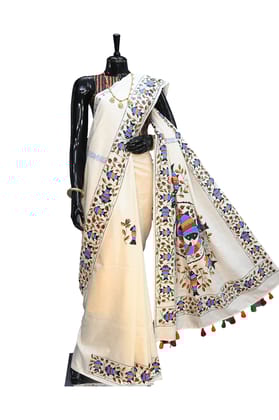 Handpainted Silk Saree Handpainted Silk Saree