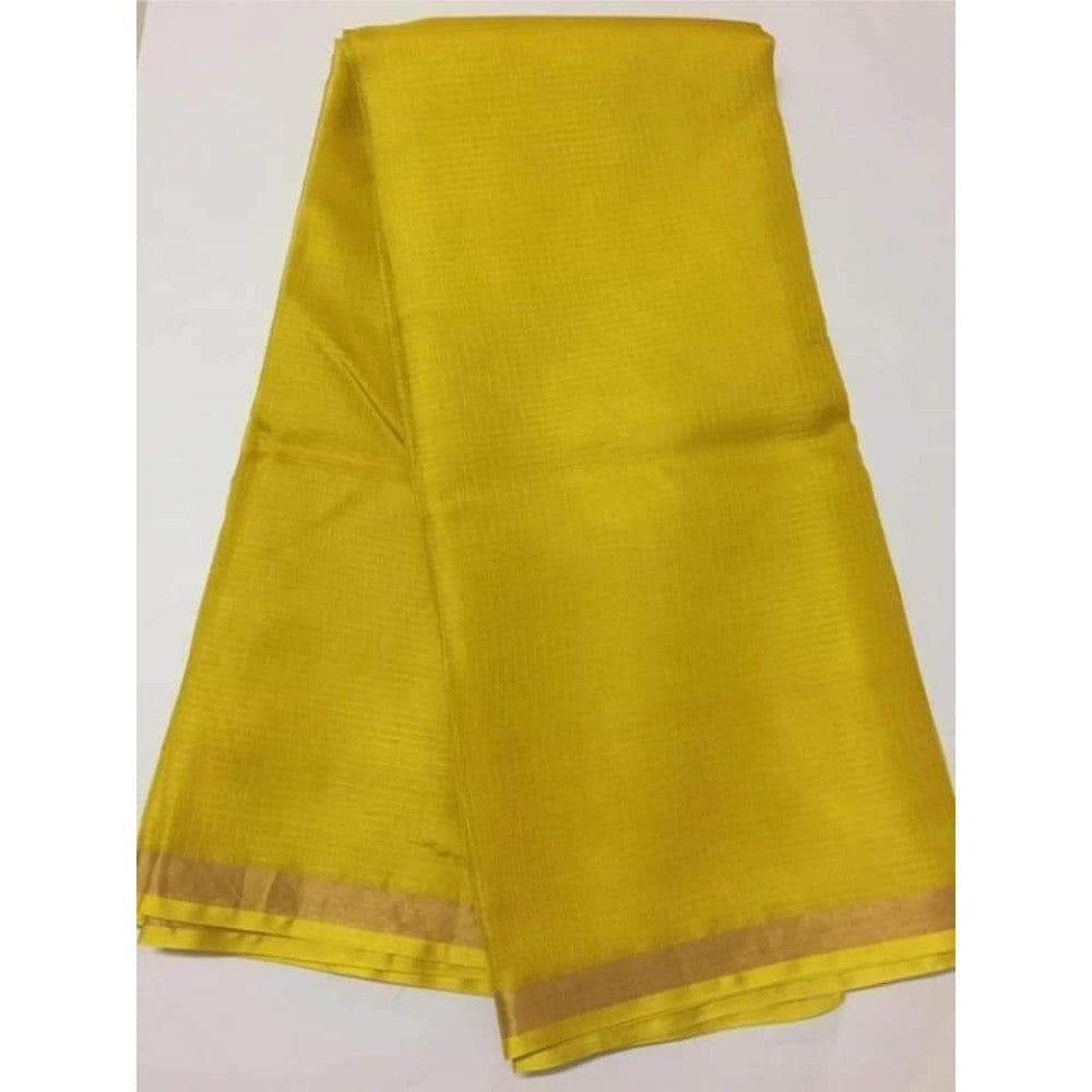 Kota Doria Pure Silk Saree Hand Dyed with Blouse-2899