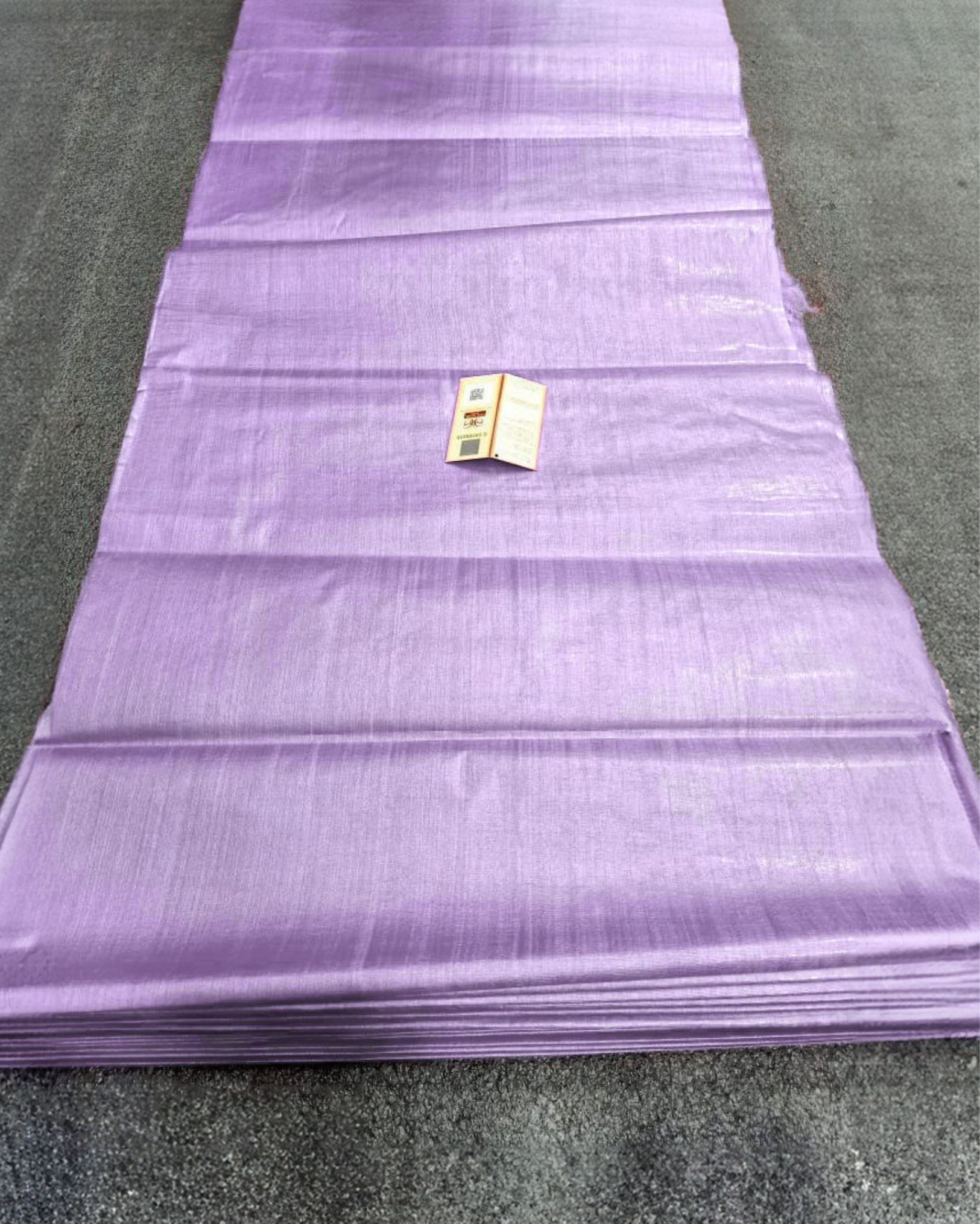 Silkmark Certified Pure Tussar Silk Fabric Lavender Color-5342