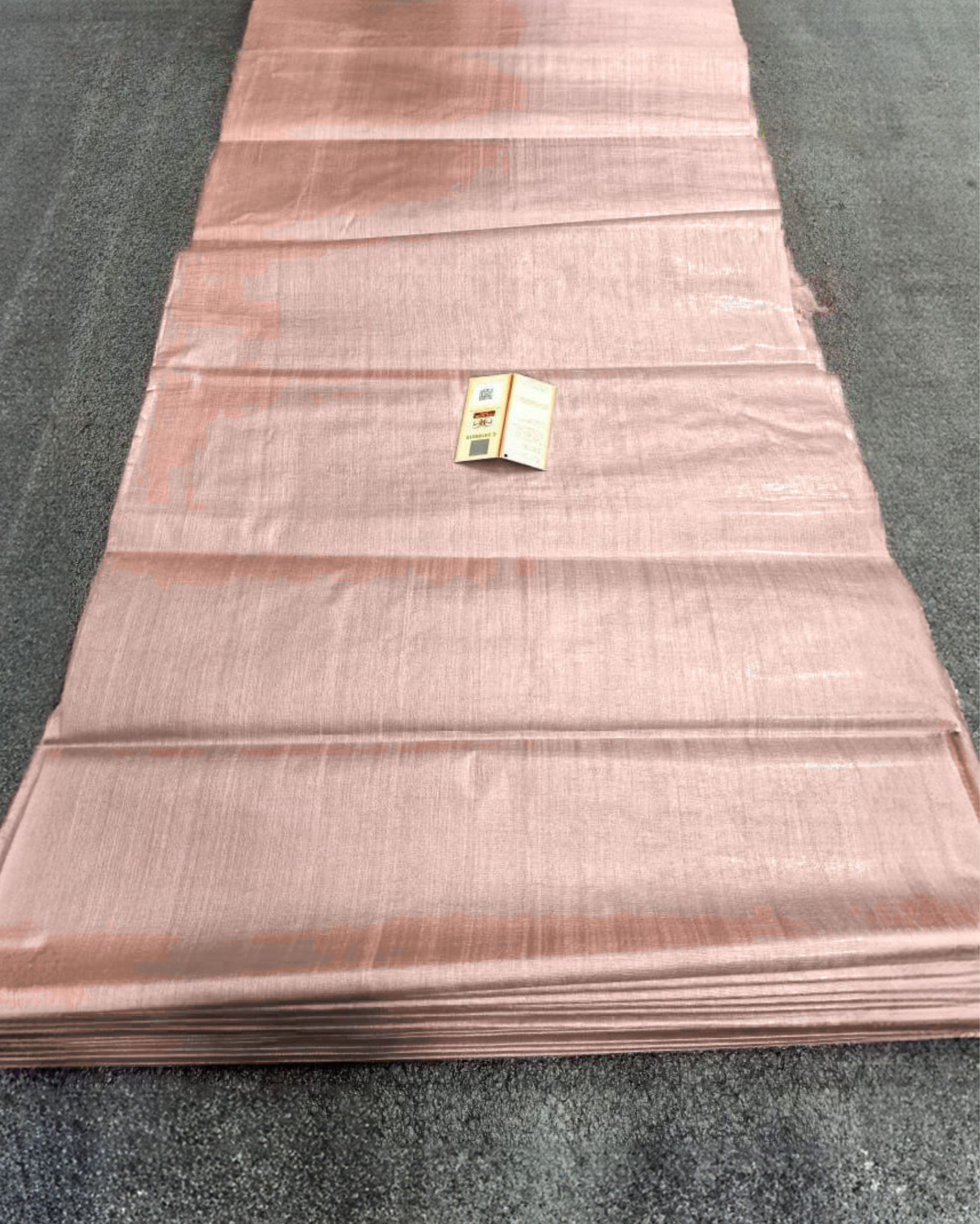 Silkmark Certified Pure Tussar Silk Fabric Dusty Pink Color-3323