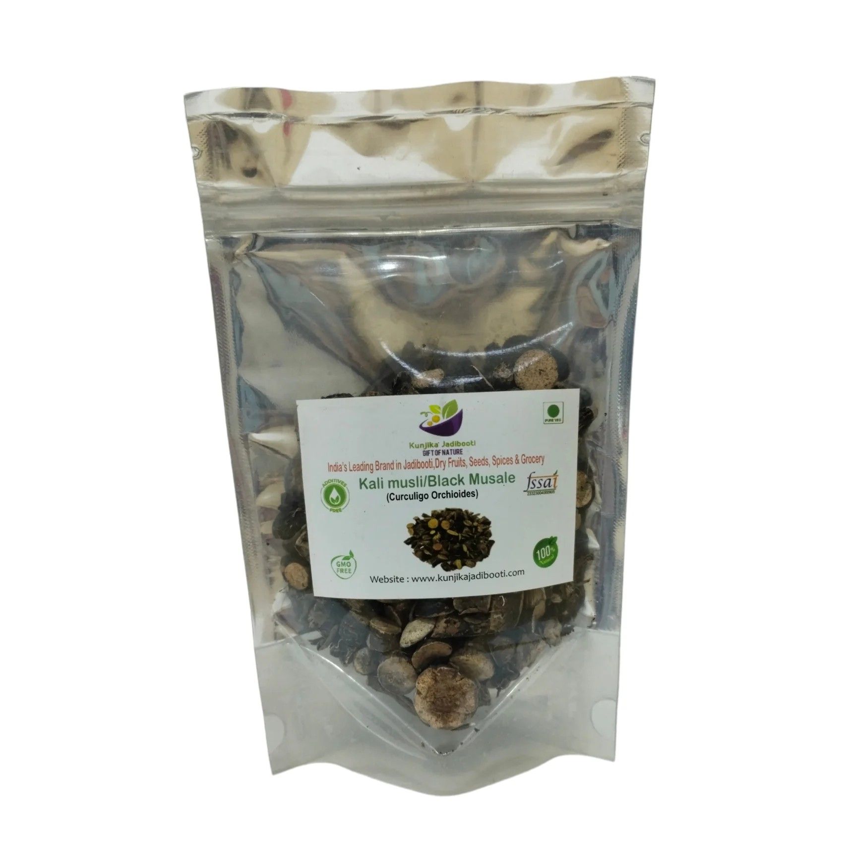 Kunjika Jadibooti Kali Musli - Curculigo Orchiodes - Black Musli Root -100 grams