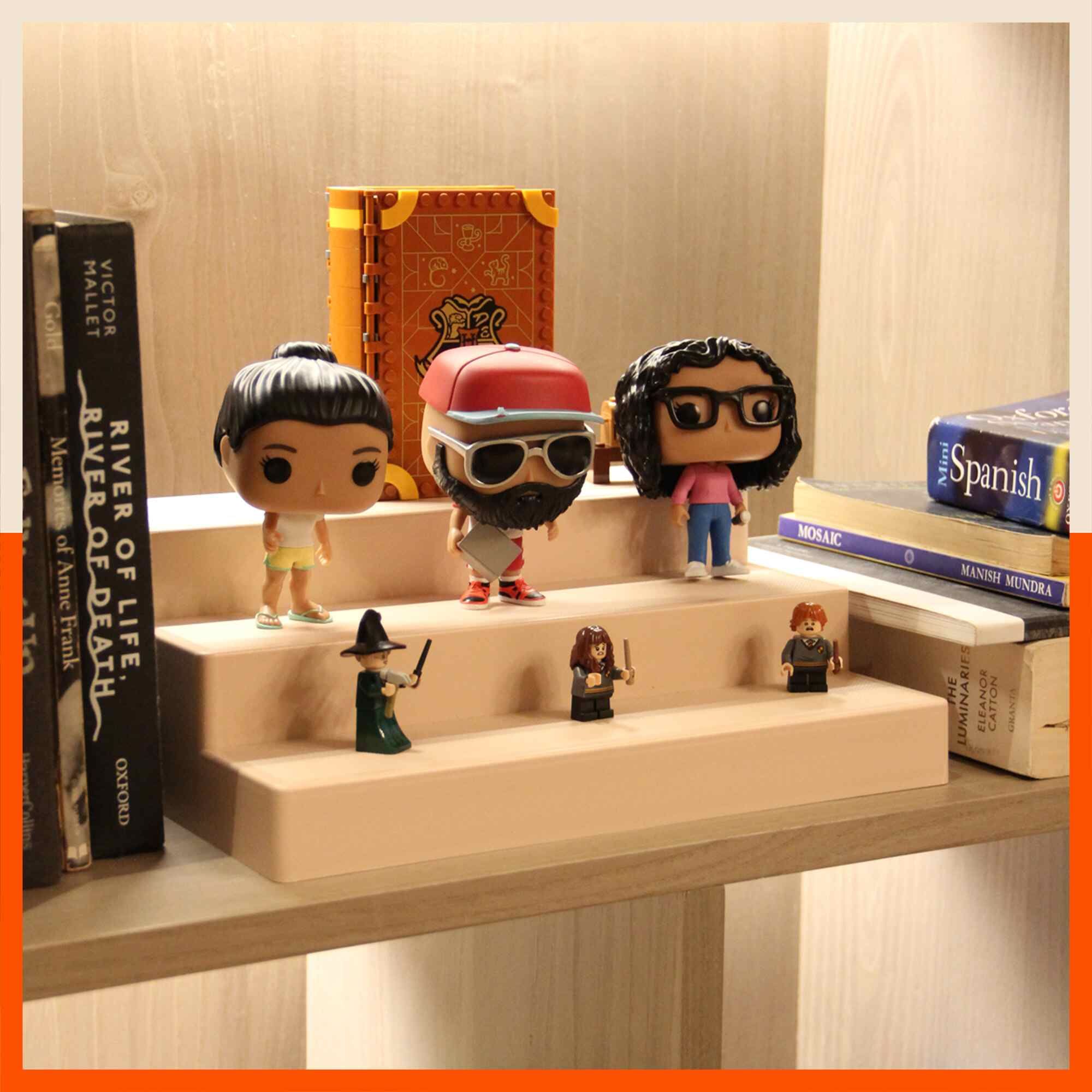Stomo Taro Multipurpose Shelf Organizer for Home | Skin - Set of 2