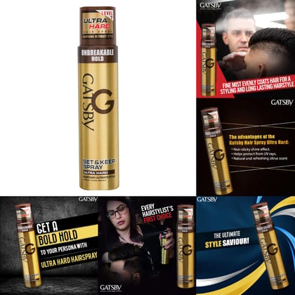 Gatsby Set & Keep Hair Spray Ultra Hard (250ml) Gatsby Set & Keep Hair Spray Ultra Hard (250ml)