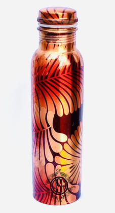 Copper Bottles for Printed Art Work, Travelling Purpose Bottles, Yoga Ayurveda Healing, 800 ML (Design P05) Copper Bottles for Printed Art Work, Travelling Purpose Bottles, Yoga Ayurveda Healing, 800 ML (Design P05)