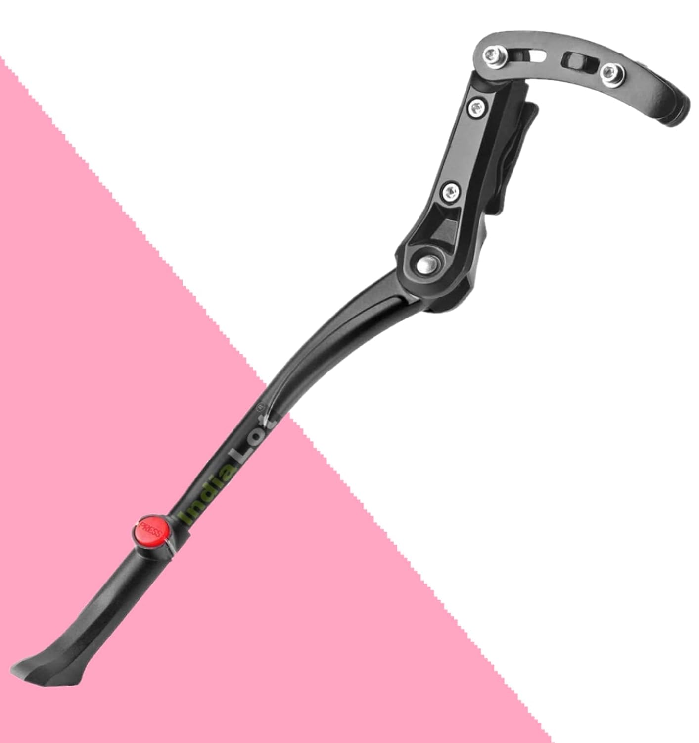 Bicycle Side Stand Universal 24'-29'' Adjustable Aluminum MTB Road Bicycle Kickstand (Black)