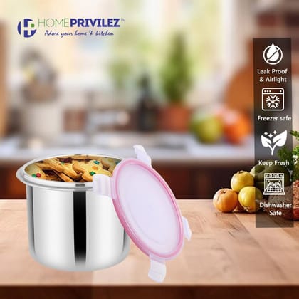 "Flip & Seal" Stainless Steel Airtight storage container (250mL,350mL,500mL,700mL) "Flip & Seal" Stainless Steel Airtight storage container (250mL,350mL,500mL,700mL)