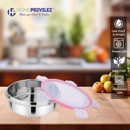 "Flip & Seal" Stainless Steel Airtight Flat Storage Container ( 700mL,1000ml & 1250mL) "Flip & Seal" Stainless Steel Airtight Flat Storage Container ( 700mL,1000ml & 1250mL)