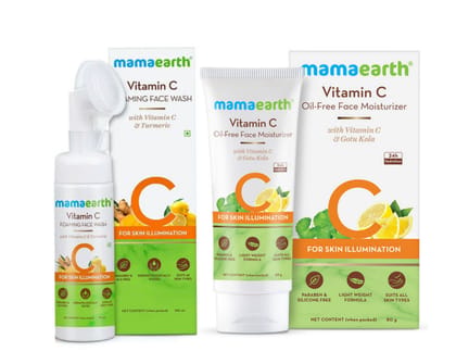 Mamaearth Vit C foaming facewash (150 ml) + Mamaearth Vit C Moisturizer (80 gm) Combo Mamaearth Vit C foaming facewash (150 ml) + Mamaearth Vit C Moisturizer (80 gm) Combo
