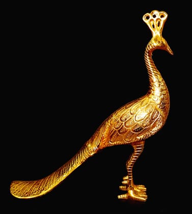 RSD Collection -Color Golden  Peacock Brass Statue