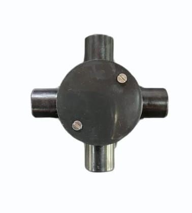 4-WAY Black PVC Junction Box 4-WAY Black PVC Junction Box