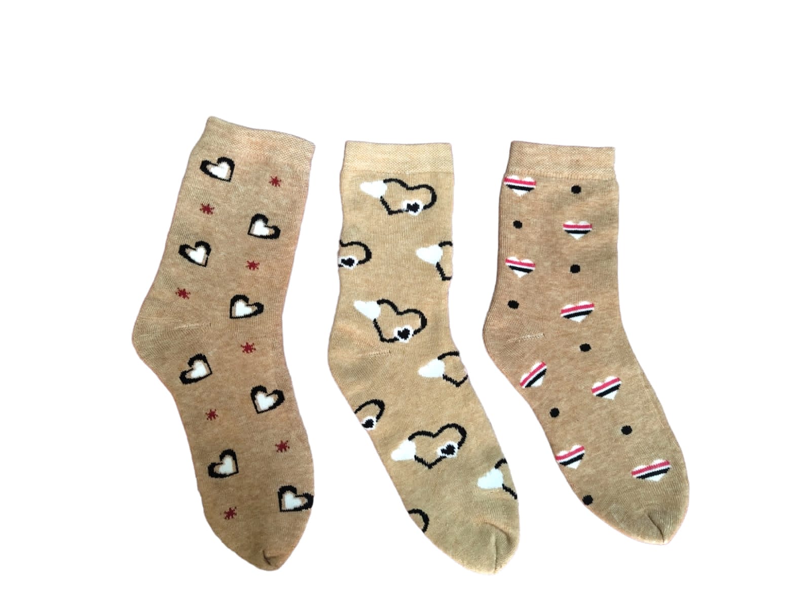 Pack of 3 Women's Mid-Calf Length Woolen Socks