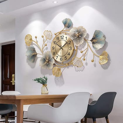 AZMA EXPORTS Metal Wall Clock Iron Wall Hanging Home Decoration Perfect for Living Room/Hotel/Restaurant/Bedroom/Drawing Room (Color : Multi) AZMA EXPORTS Metal Wall Clock Iron Wall Hanging Home Decoration Perfect for Living Room/Hotel/Restaurant/Bedroom/Drawing Room (Color : Multi)