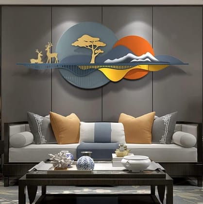 AFIYA IMPEX Wall Sculptures, Metal Wall Art Decor Wall Sculpture Living Room Sofa Background Wall Decoration Bedroom Metal Wall Decoration Wall Hanging,Decor AFIYA IMPEX Wall Sculptures, Metal Wall Art Decor Wall Sculpture Living Room Sofa Background Wall Decoration Bedroom Metal Wall Decoration Wall Hanging,Decor