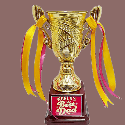 Victory King Trophy Golden Color Metal Brass Base Plastic Victory King Trophy Golden Color Metal Brass Base Plastic