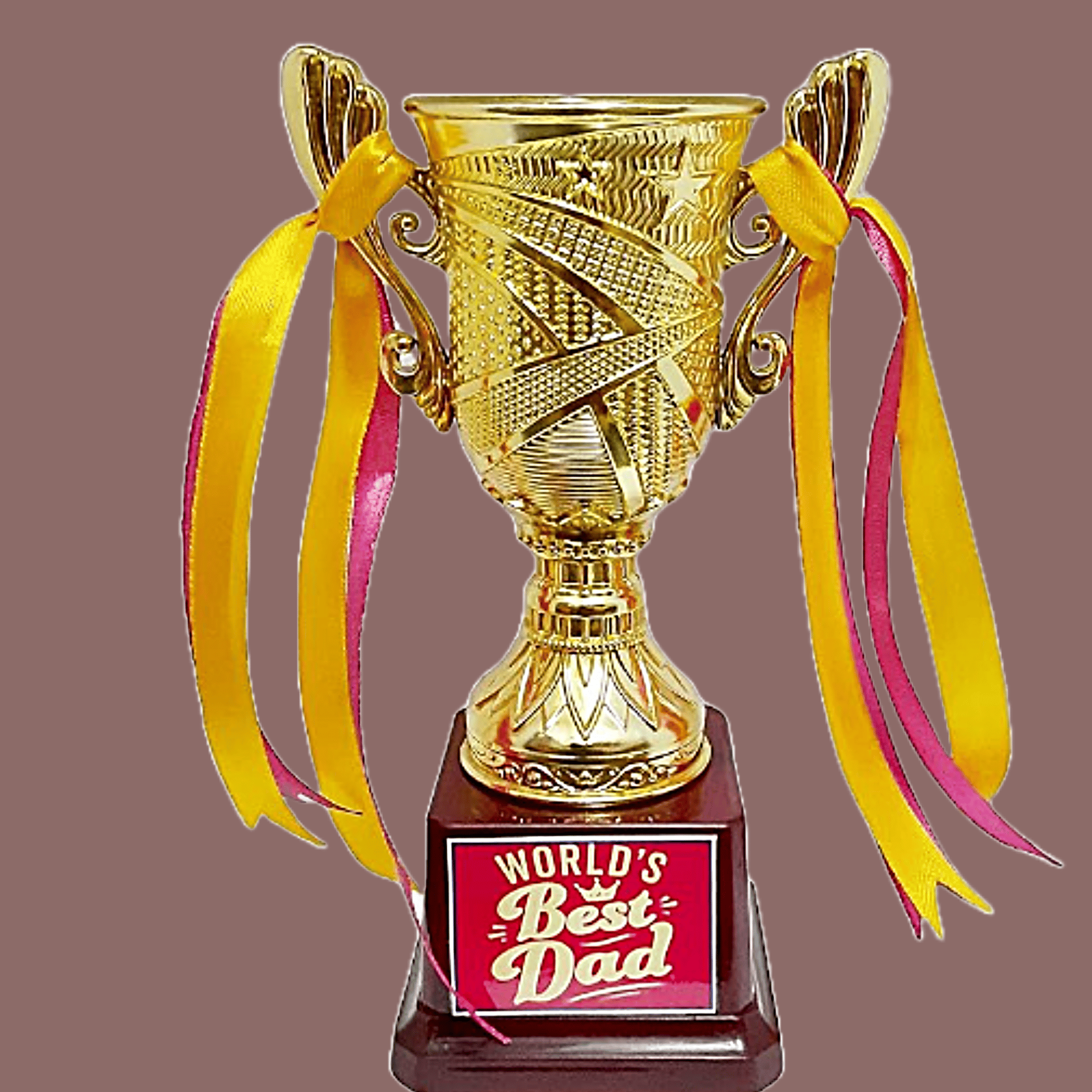 Victory King Trophy Golden Color Metal Brass Base Plastic