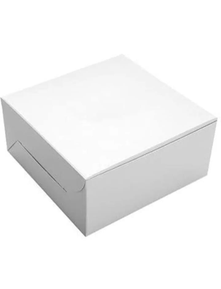KADALAS Cake Box for 1Kg-White-10×10×5(Pack of 10)