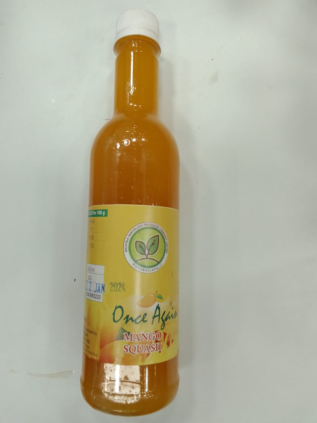 Bhu Phala Once Again Mango Splash, 500ml