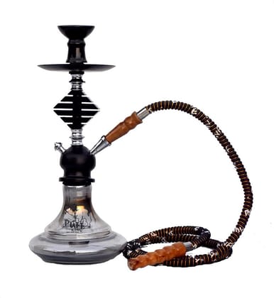 Puff King Hookah Pot Set Black Tall Smoking Glass Hookah for Flavour Hukkah (15 Inches) Puff King Hookah Pot Set Black Tall Smoking Glass Hookah for Flavour Hukkah (15 Inches)