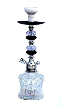 Puff King Hookah Pot Decorative Glass Hookah Set Best for Home Decor Party,Club Gift (5021ZD-SILVRlustr) Puff King Hookah Pot Decorative Glass Hookah Set Best for Home Decor Party,Club Gift (5021ZD-SILVRlustr)