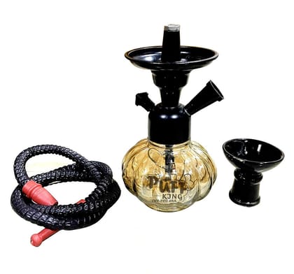 Puff King Designer Decorative Gold and Black Hookah Pot Kharbuza Shape (10 Inch) KH10-LUSTRgold Puff King Designer Decorative Gold and Black Hookah Pot Kharbuza Shape (10 Inch) KH10-LUSTRgold