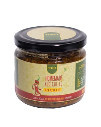 Tinkle Homemade Red Chilli Pickle | Bihari Style | Less Oil | No Preservatives | Sun Dried | 100% Natural Ingredients Used Tinkle Homemade Red Chilli Pickle | Bihari Style | Less Oil | No Preservatives | Sun Dried | 100% Natural Ingredients Used
