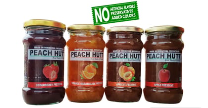 Combo Pack of Preserve (Apple, Orange Marmalade, Apricot, Strawberry) Combo Pack of Preserve (Apple, Orange Marmalade, Apricot, Strawberry)