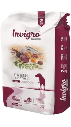 INVIGRO - Premium Non-Vegetarian Fish Meat Dry Dog Food (5 KG) INVIGRO - Premium Non-Vegetarian Fish Meat Dry Dog Food (5 KG)