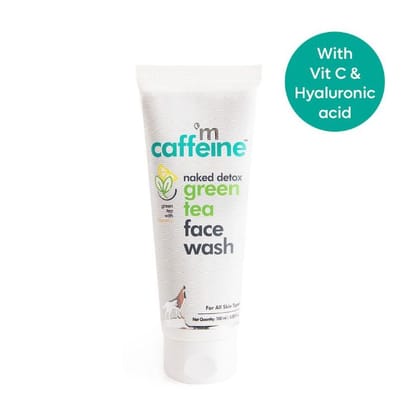 MCaffeine Vitamin C Green Tea Face Wash with Hyaluronic Acid - Dirt Removal Soap Free Face Cleanser (100ml) MCaffeine Vitamin C Green Tea Face Wash with Hyaluronic Acid - Dirt Removal Soap Free Face Cleanser (100ml)